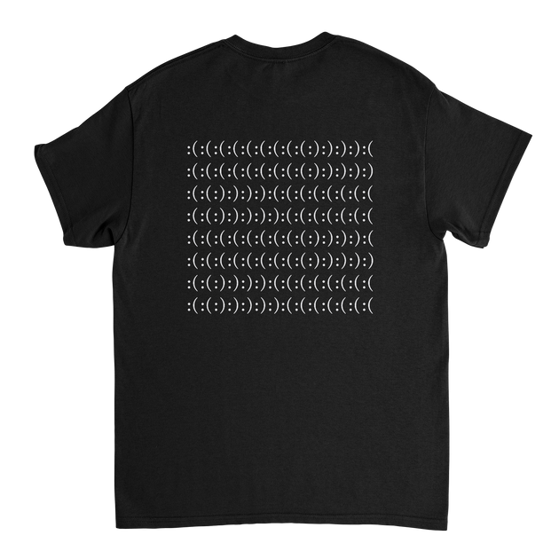 Smiley Square T-shirt Black – Merchworld