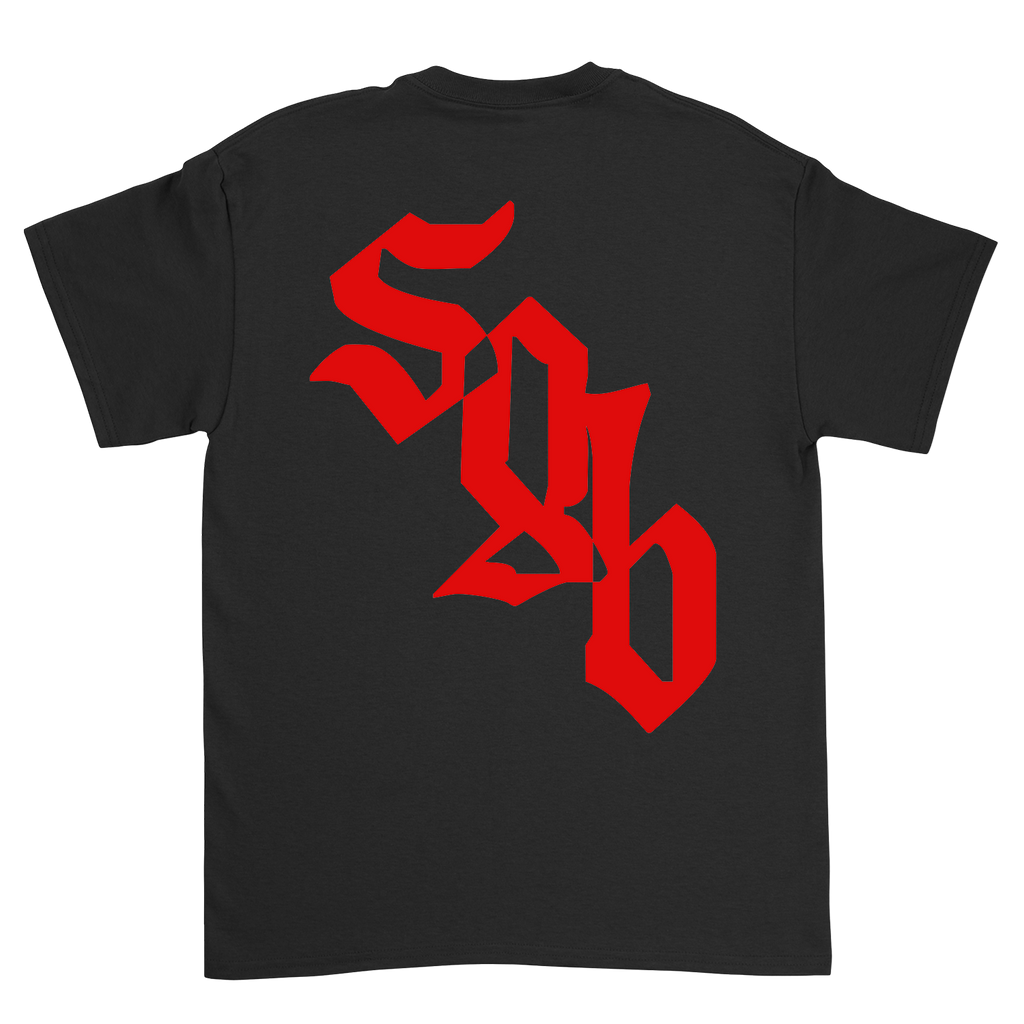 Logo Red T-shirt Black – Merchworld