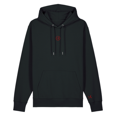 Röd Logo Hoodie