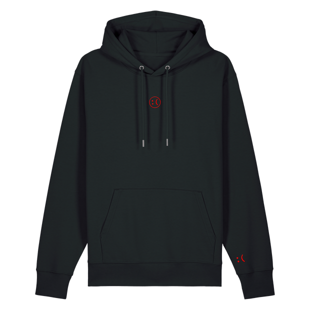 Röd Logo Hoodie