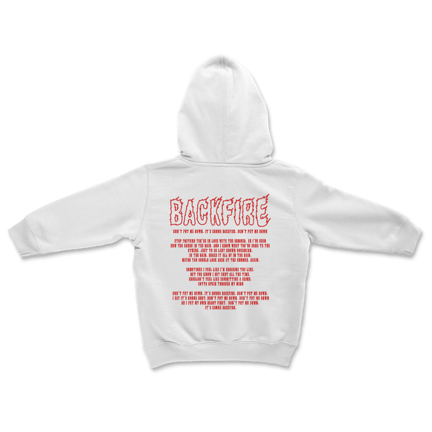 Backfire Hoodie Kids - White