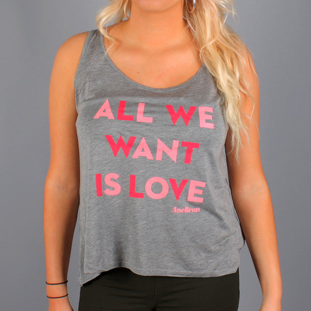 All We Want Tank Top Grey