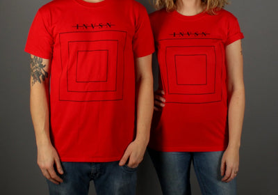 Square T-shirt Red